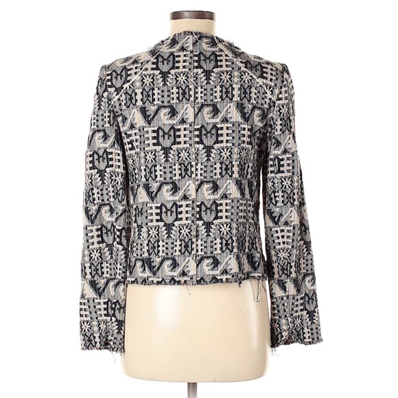 Anthropologie Patterned Jacket by Hei Hei Size 2 - Picture 2 of 7